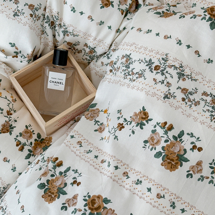 91家纺网 家纺一手货源 找家纺 （总）昔可家纺 2024新款双层纱贴边全棉四件套