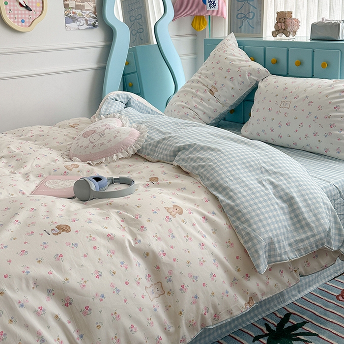 91家纺网 家纺一手货源 找家纺 （总）昔可家纺 2024新款小卡通13372亲肤四件套