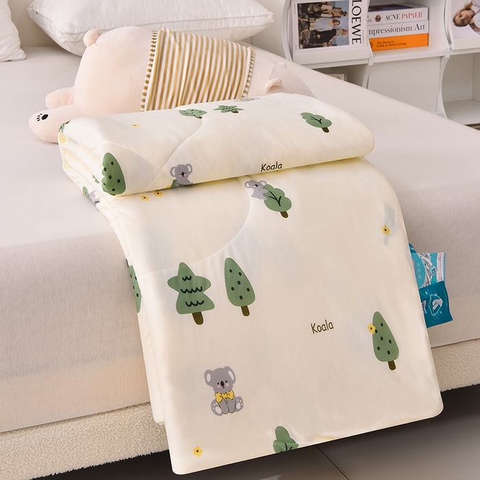 91家纺网 家纺一手货源 找家纺 2024新款A类针织棉亲肤夏被夏凉被空调被 考拉之家