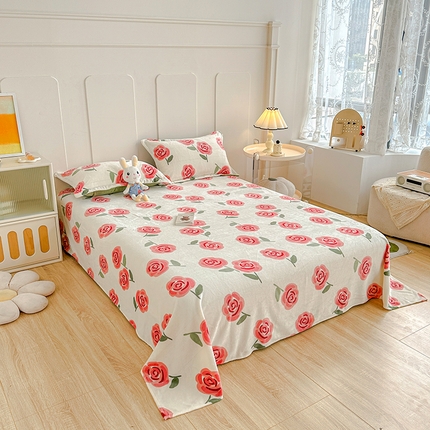 91家纺网 家纺一手货源 找家纺 （总）卡普家居 2025新款加厚保暖牛奶绒系列--单品床单