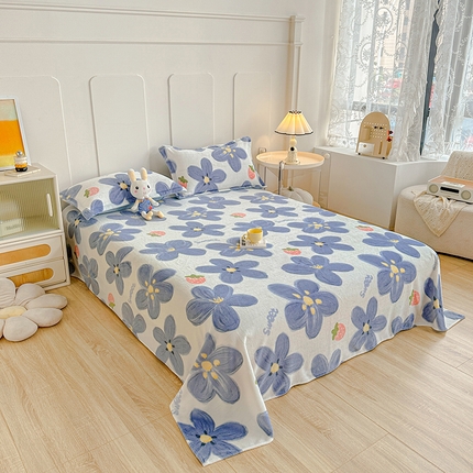 91家纺网 家纺一手货源 找家纺 （总）卡普家居 2025新款加厚保暖牛奶绒系列--单品床单