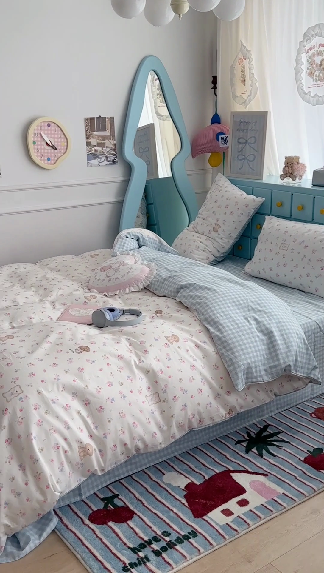 91家纺网 家纺一手货源 找家纺 昔可家纺 2024新款小卡通13372亲肤四件套 小碎花狗狗