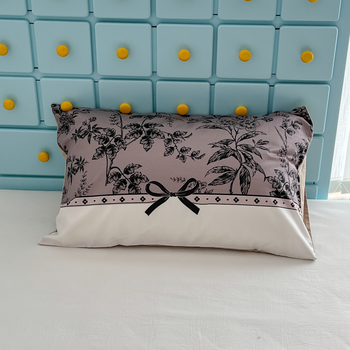 91家纺网 家纺一手货源 找家纺 昔可家纺 2024新款数码印花单品枕套系列-ins风系列 复古花