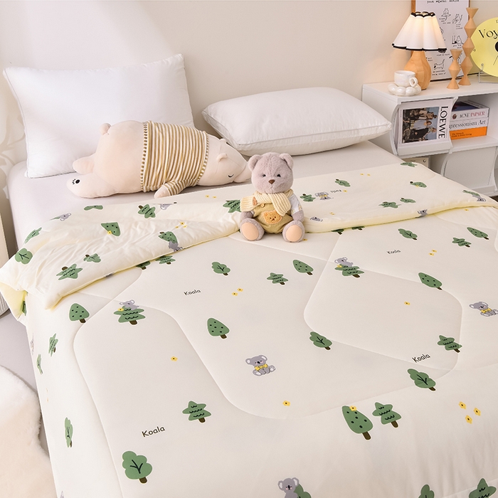 91家纺网 家纺一手货源 找家纺 2024新款A类针织棉亲肤夏被夏凉被空调被 考拉之家