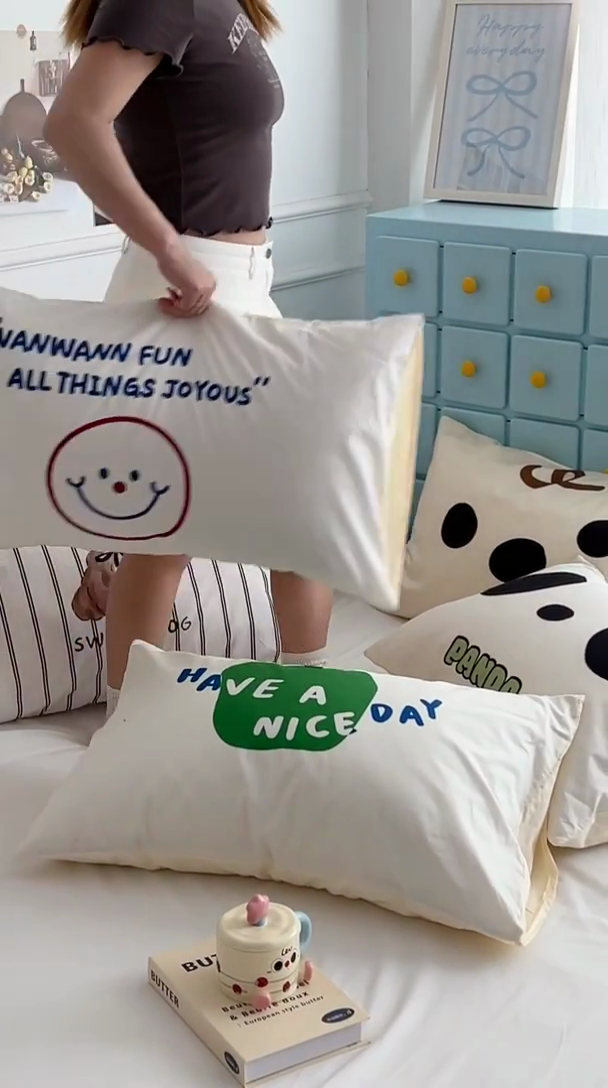 91家纺网 家纺一手货源 找家纺 （总）昔可家纺 2024新款数码印花单品枕套系列-卡通系列