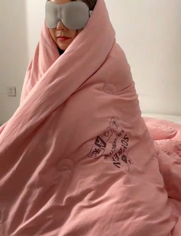 91家纺网 家纺一手货源 找家纺 2024新款A类婴儿有机棉无染大豆被加厚夏被春秋被冬被被子被芯 粉