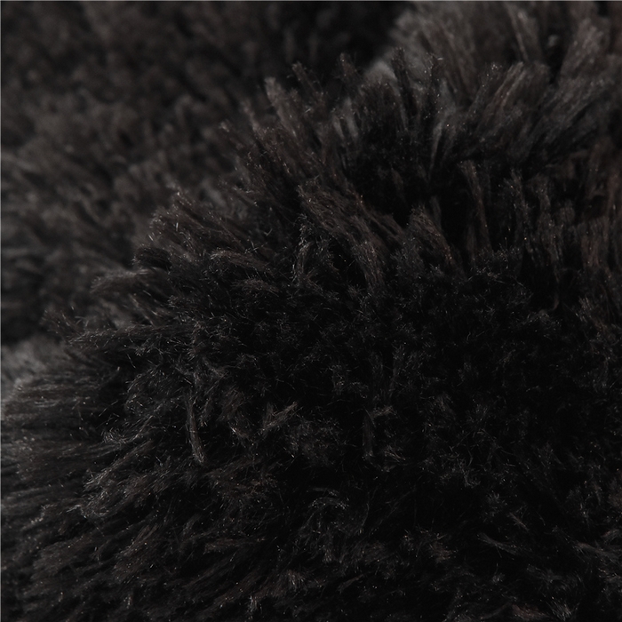 91家纺网 家纺一手货源 找家纺 鑫喜莱 2024新款长毛绒四件套 黑色