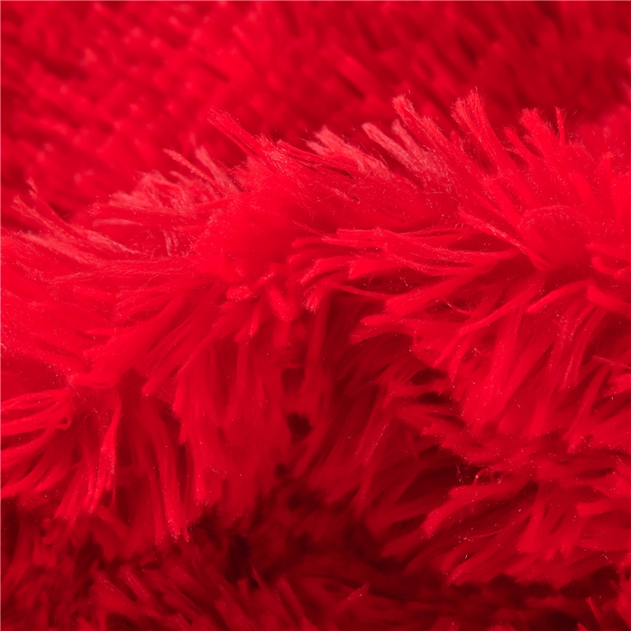 91家纺网 家纺一手货源 找家纺 鑫喜莱 2024新款长毛绒四件套 大红