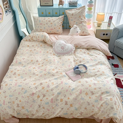 91家纺网 家纺一手货源 找家纺 （总）昔可家纺 2024新款小卡通13372亲肤四件套