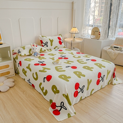 91家纺网 家纺一手货源 找家纺 （总）卡普家居 2025新款加厚保暖牛奶绒系列--单品床单