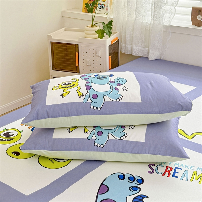 91家纺网 家纺一手货源 找家纺 名兮家居 2024新款全棉大版经典奥特曼-三丽鸥床笠【含防伪标】 大眼怪