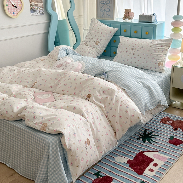 91家纺网 家纺一手货源 找家纺 （总）昔可家纺 2024新款小卡通13372亲肤四件套