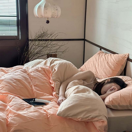 91家纺网 家纺一手货源 找家纺 （总）2024新款全棉提花四件套-V克托瑞