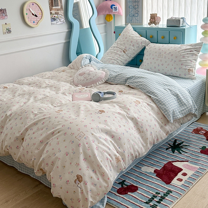 91家纺网 家纺一手货源 找家纺 （总）昔可家纺 2024新款小卡通13372亲肤四件套