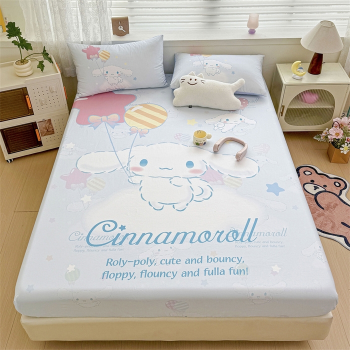 91家纺网 家纺一手货源 找家纺 名兮家居 2024新款全棉大版经典奥特曼-三丽鸥床笠【含防伪标】 向云端