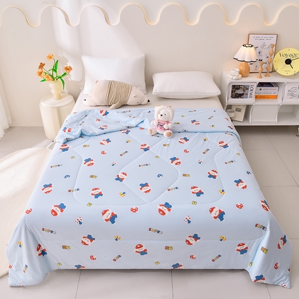 2024新款A类针织棉亲肤夏被夏凉被空调被 潮派熊仔