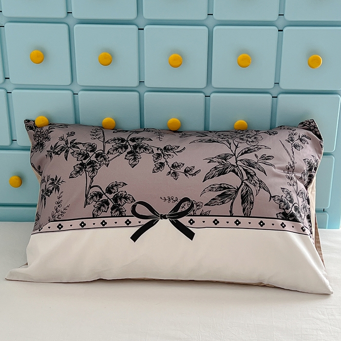 91家纺网 家纺一手货源 找家纺 昔可家纺 2024新款数码印花单品枕套系列-ins风系列 复古花