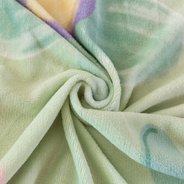 91家纺网 家纺一手货源 找家纺 欧喜璐 2024年新款 8.5-9.5斤加厚牛奶绒金貂绒法莱绒四件套单被套 花海