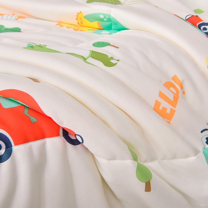 91家纺网 家纺一手货源 找家纺 2024新款A类针织棉亲肤夏被夏凉被空调被 恐龙假日