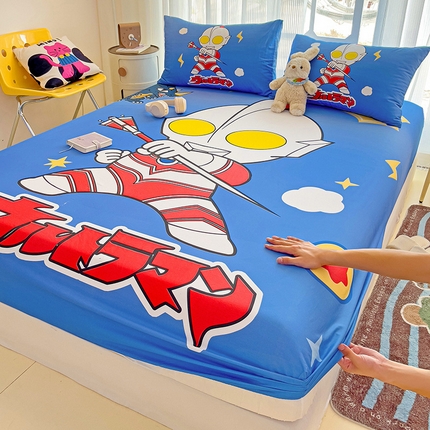 91家纺网 家纺一手货源 找家纺 （总）名兮家居 2024新款全棉大版经典奥特曼-三丽鸥床笠【含防伪标】