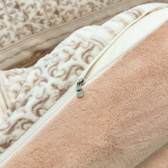 91家纺网 家纺一手货源 找家纺 2024新款原创白色小清新场景雕花牛奶绒单被套四件套 安娜