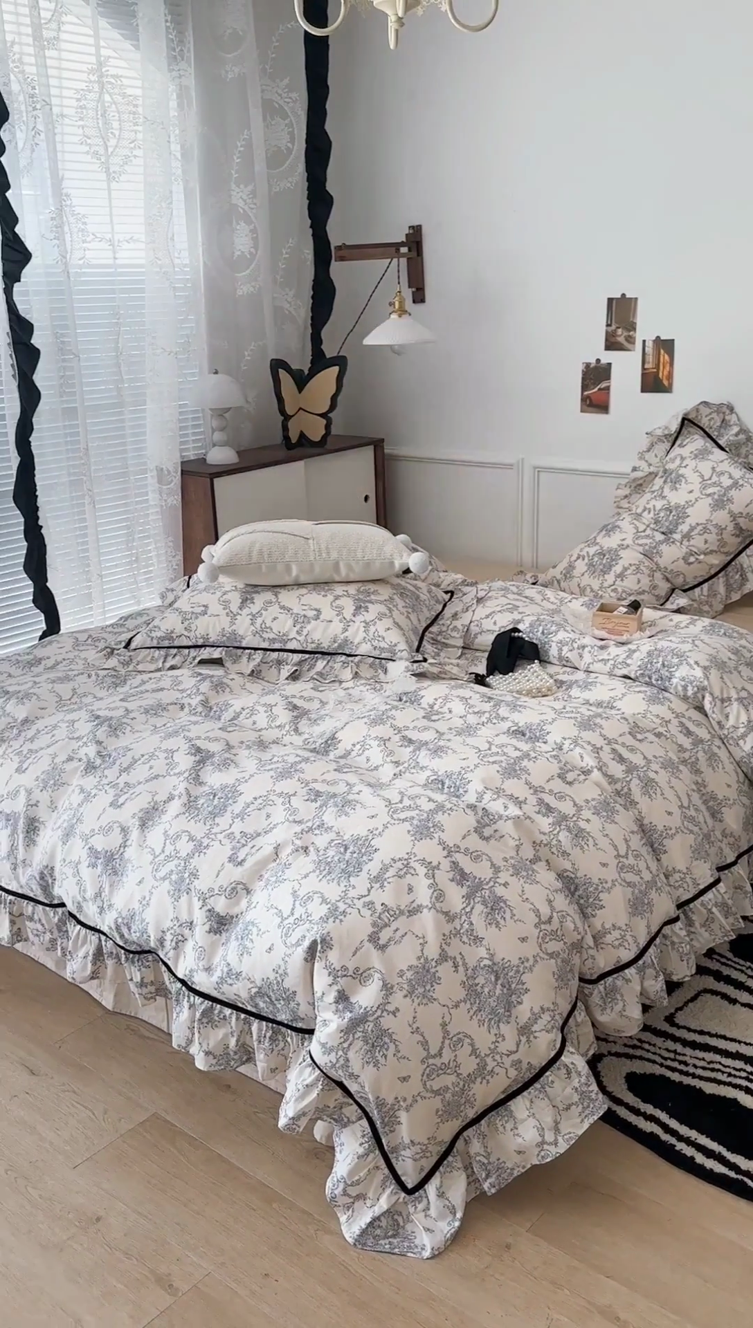 91家纺网 家纺一手货源 找家纺 （总）昔可家纺 2024法式复古工艺花边款四件套