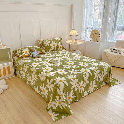 91家纺网 家纺一手货源 找家纺 （总）卡普家居 2025新款加厚保暖牛奶绒系列--单品床单