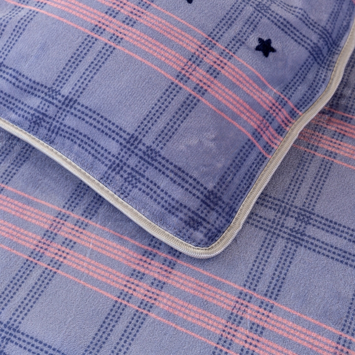 91家纺网 家纺一手货源 找家纺 欧喜璐 2024年新款 8.5-9.5斤加厚牛奶绒金貂绒法莱绒四件套单被套 简约