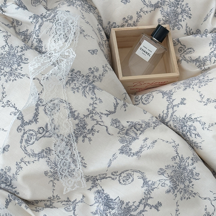 91家纺网 家纺一手货源 找家纺 （总）昔可家纺 2024法式复古工艺花边款四件套