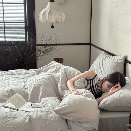 91家纺网 家纺一手货源 找家纺 （总）2024新款全棉提花四件套-V克托瑞