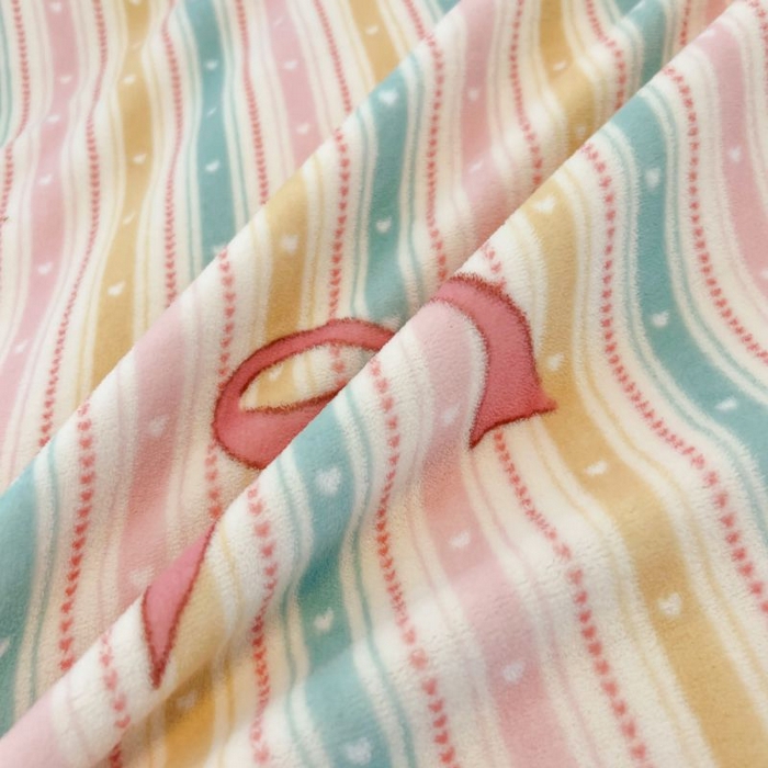 91家纺网 家纺一手货源 找家纺 2024新款原创小清新牛奶绒印花四件套 彩虹糖