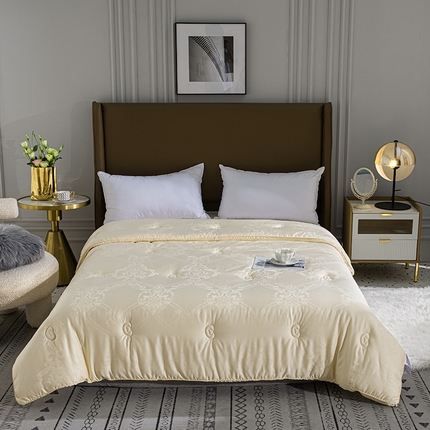 91家纺网 家纺一手货源 找家纺 （总）心梦泽家纺 2025新款木本大提花大豆被立体冬被被芯