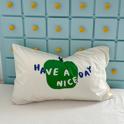 昔可家纺 2024新款数码印花单品枕套系列-ins风系列 青苹果