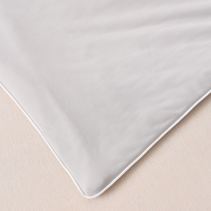 91家纺网 家纺一手货源 找家纺 2024新款凉感丝100%锦纶170克凉感丝冰淇淋A类抗菌夏凉被空调被 高级灰