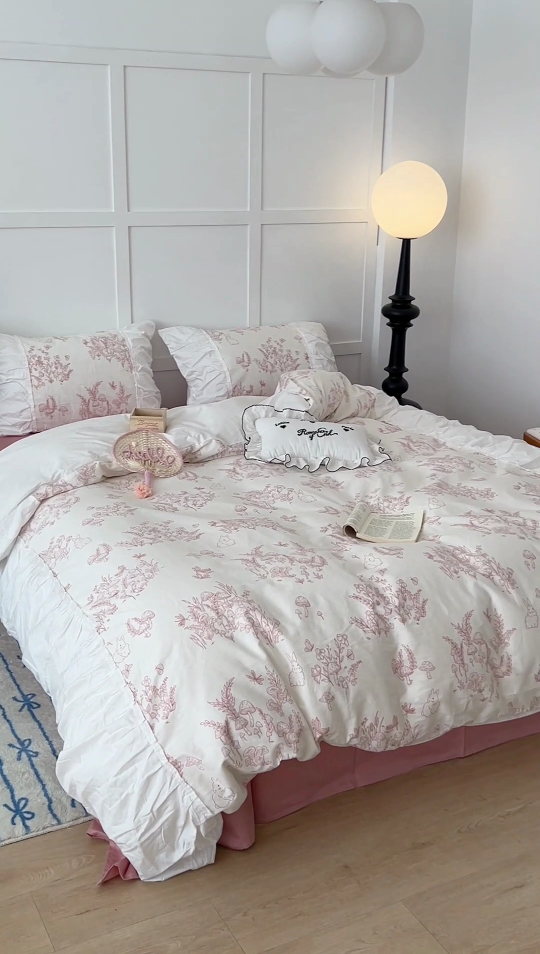 91家纺网 家纺一手货源 找家纺 昔可家纺 2024新款韩版花边工艺款四件套 卢森堡少女