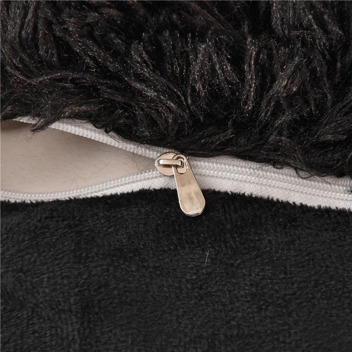 91家纺网 家纺一手货源 找家纺 鑫喜莱 2024新款长毛绒四件套 黑色