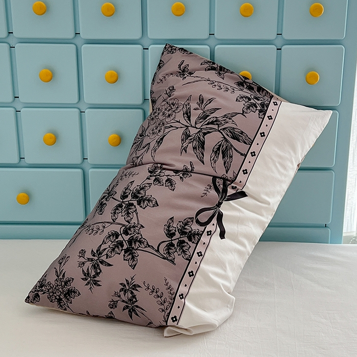 91家纺网 家纺一手货源 找家纺 昔可家纺 2024新款数码印花单品枕套系列-ins风系列 复古花