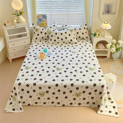 91家纺网 家纺一手货源 找家纺 （总）凯儿家纺 2025新款AA版印花A类牛奶绒单床单+单枕套