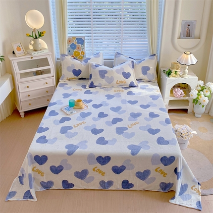 91家纺网 家纺一手货源 找家纺 （总）凯儿家纺 2025新款AA版印花A类牛奶绒单床单+单枕套