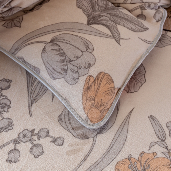 91家纺网 家纺一手货源 找家纺 欧喜璐 2024年新款 8.5-9.5斤加厚牛奶绒金貂绒法莱绒四件套单被套 锦上添花