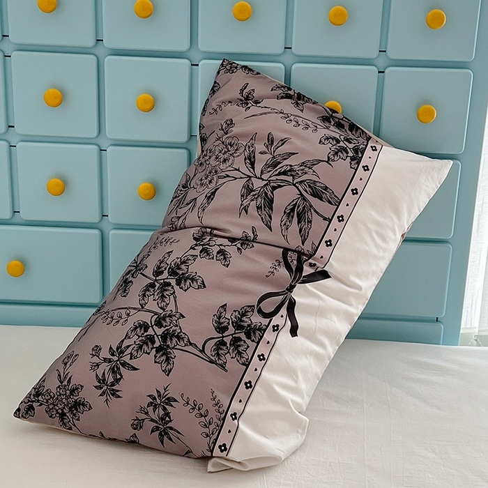 91家纺网 家纺一手货源 找家纺 昔可家纺 2024新款数码印花单品枕套系列-ins风系列 复古花