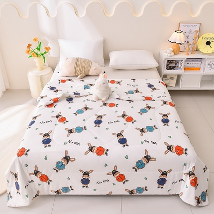 2024新款A类针织棉亲肤夏被夏凉被空调被 乖巧兔兔