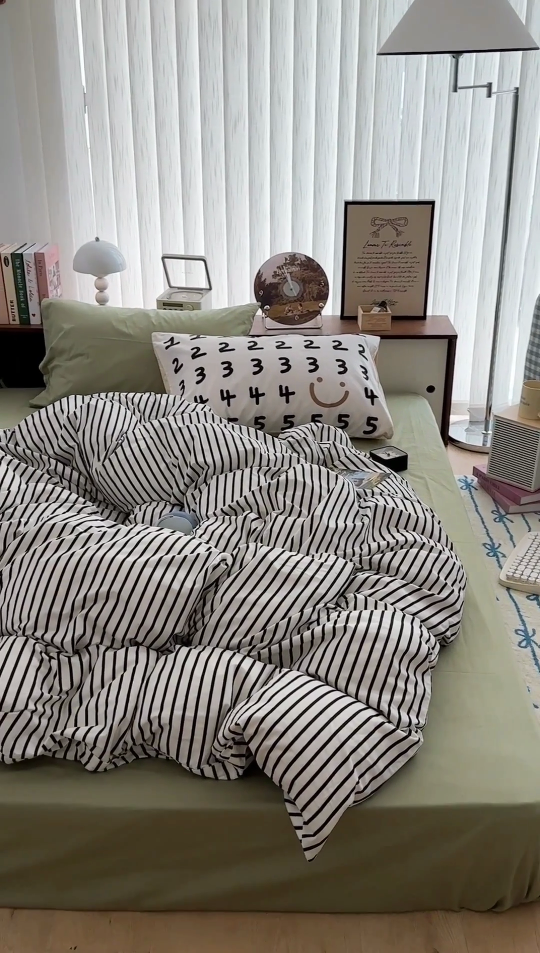 91家纺网 家纺一手货源 找家纺 （总）昔可家纺 2024新款竖条全棉四件套大版枕套系列