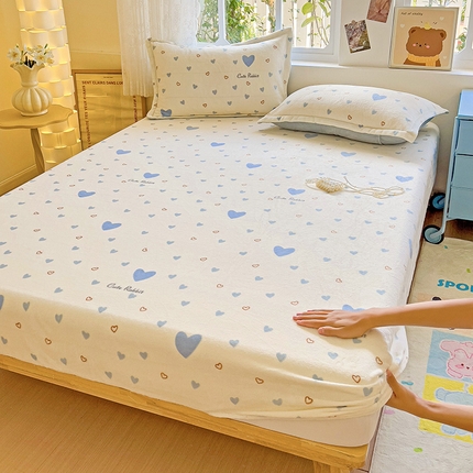 91家纺网 家纺一手货源 找家纺 （总）卡普家居 2025新款印花牛奶绒床笠