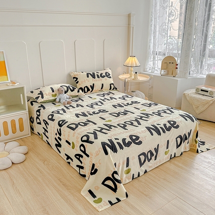 91家纺网 家纺一手货源 找家纺 （总）卡普家居 2025新款加厚保暖牛奶绒系列--单品床单