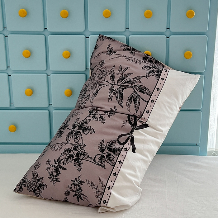 91家纺网 家纺一手货源 找家纺 昔可家纺 2024新款数码印花单品枕套系列-ins风系列 复古花