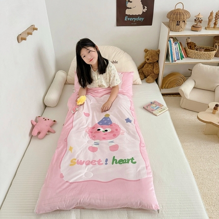 91家纺网 家纺一手货源 找家纺 美乐迪家纺 2024新款儿童睡袋 甜甜圈