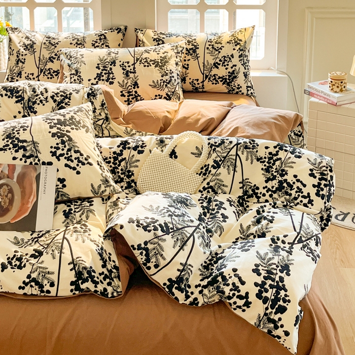 91家纺网 家纺一手货源 找家纺 （总）千朵 2024新款全棉磨毛四件套