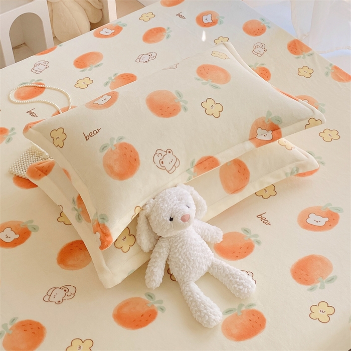 91家纺网 家纺一手货源 找家纺 凯儿家纺 2024新款A类牛奶绒印花枕套 心想事成