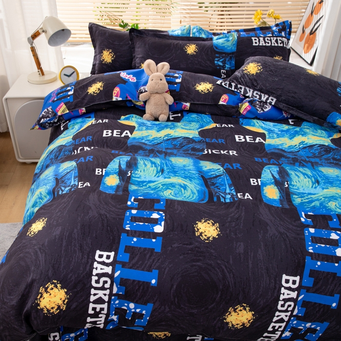 91家纺网 家纺一手货源 找家纺 乐居坊 2024新款亲肤棉美棉芦荟棉四件套新花型（8月）  魅力熊